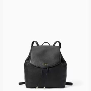 Kate Spade Mulberry Street Small Breezy Black Pebbled Leather Backpack